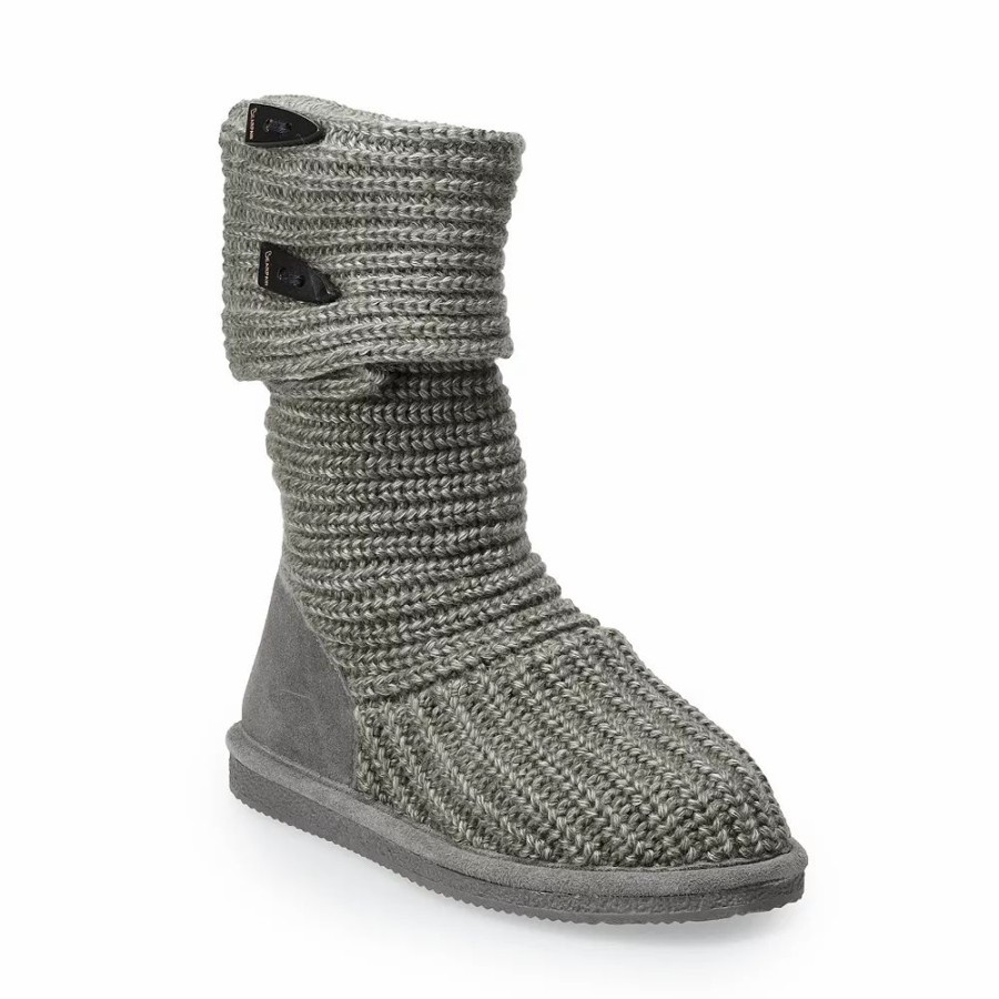 Shoes * | Bearpaw Knit Tall Women'S Boots Gray Ii