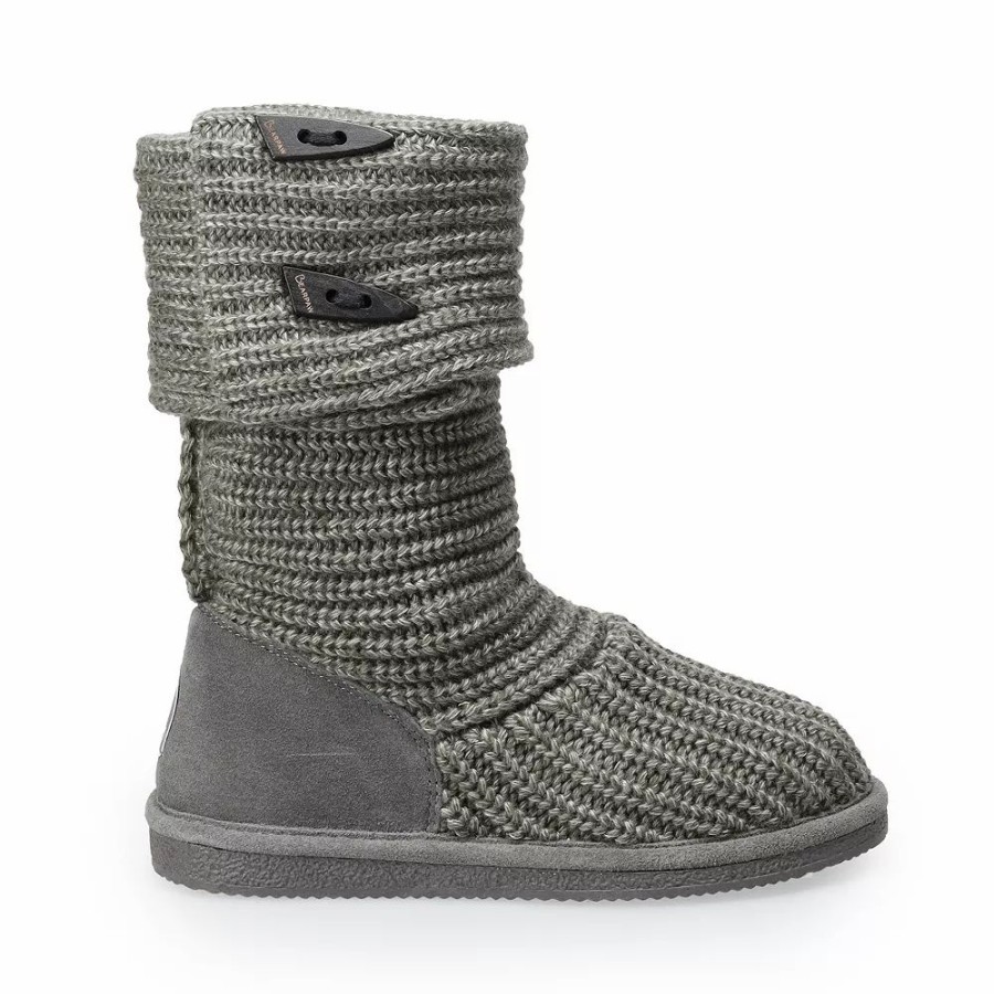 Shoes * | Bearpaw Knit Tall Women'S Boots Gray Ii