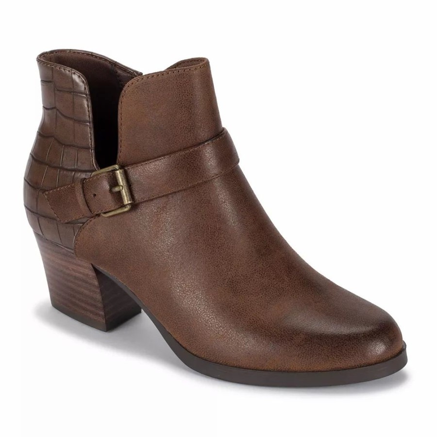 Shoes * | Baretraps Lexis Women'S Block Heel Ankle Boots Bush Brown