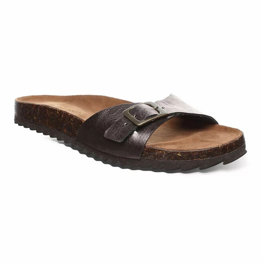 Sandals * | Bearpaw Ava Women'S Leather Slide Sandals