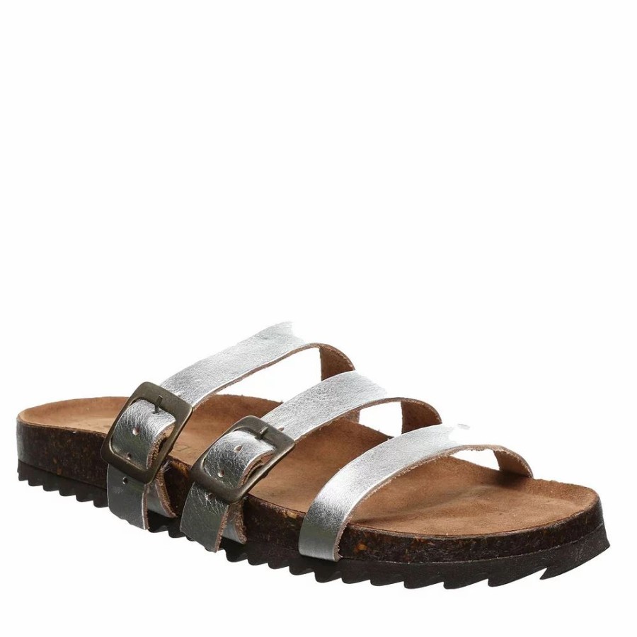 Sandals * | Bearpaw Mercedes Women'S Leather Slide Sandals