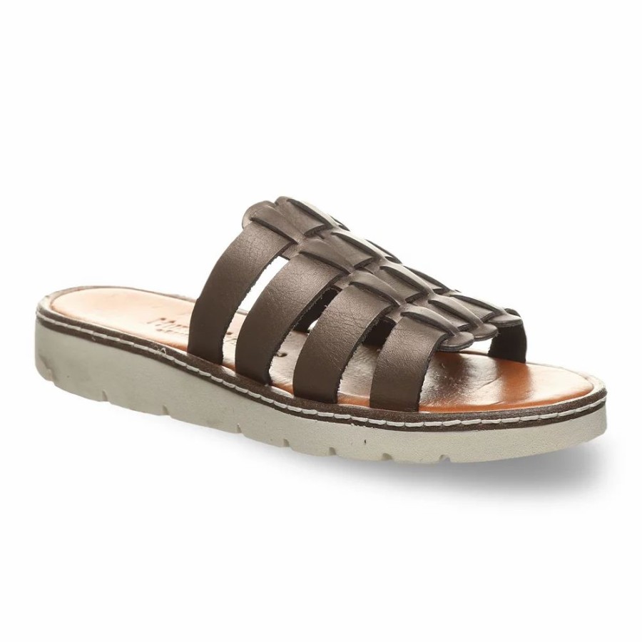 Sandals * | Bearpaw Vanessa Women'S Leather Slide Sandals